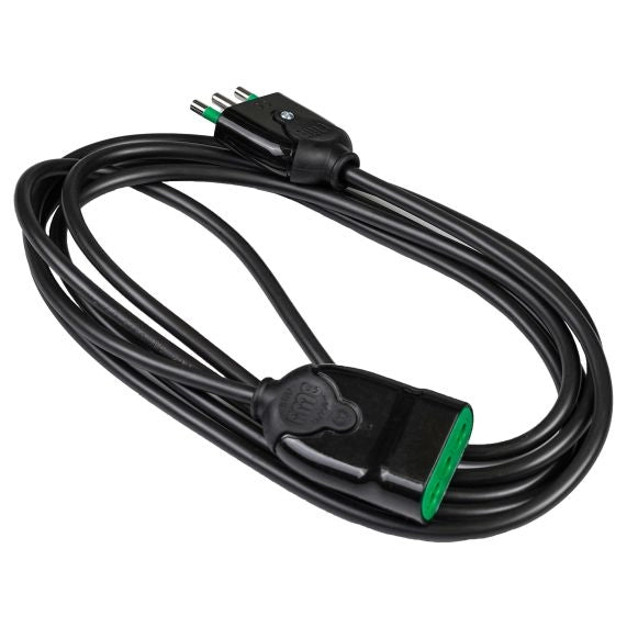 PROLUNGA ELETTRICA LINEARE BIPASSO NERA- - mt.3 - 3 x mmq.1 - 1 pezzi FANTON