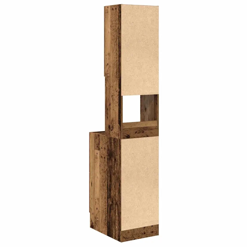 Credenza | Madia | Buffet da pranzo | Armadio da pranzo da cucina con cassetto Legno vecchio 32 x 50 x 180 cm