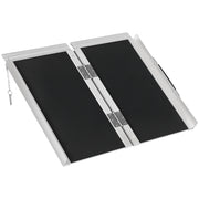 Rampa per Carico Carrozzina Antiscivolo Pieghevole ¨C Zephmum ¨C Nero