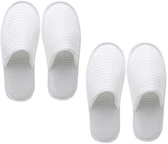 Slipper Spa - Comodo - Bianco - Antiscivolo - Ideale per ospiti di hotel e viaggi - Progettazione ergonomico