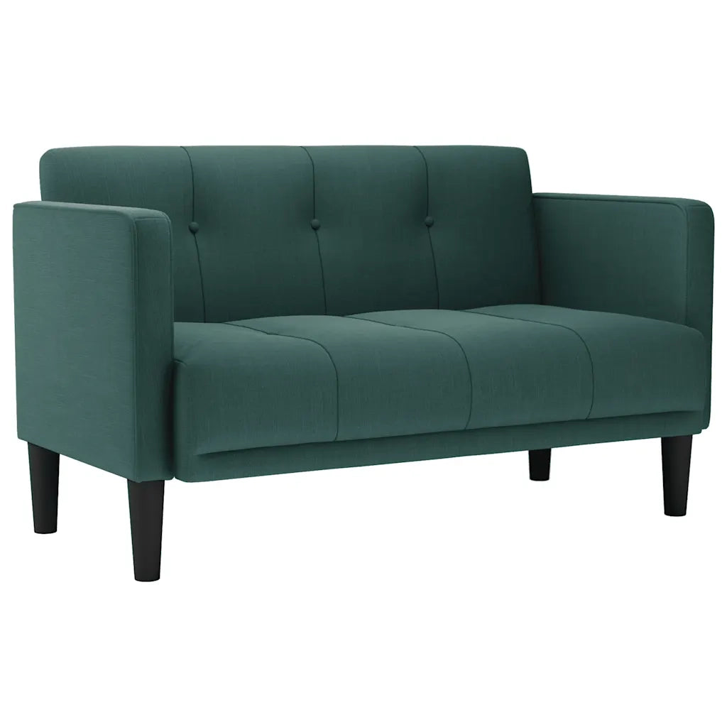 Divano Divanetto Verde Scuro 111 cm in Tessuto 4100563