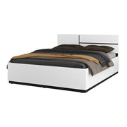 Letto HAVANA 180x200 bianco e nero con doghe – Comfort XL e stile moderno per la tua camera
