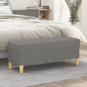 Panca-Sgabello Grigio Scuro 100x35x41 cm in Tessuto 405935