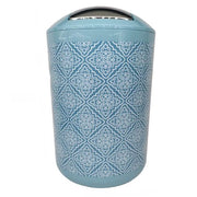 Trade Shop - Pattumiera Cestino Secchio Rifiuti Accessorio Arredo Bagno Celeste Maioliche 87030 -