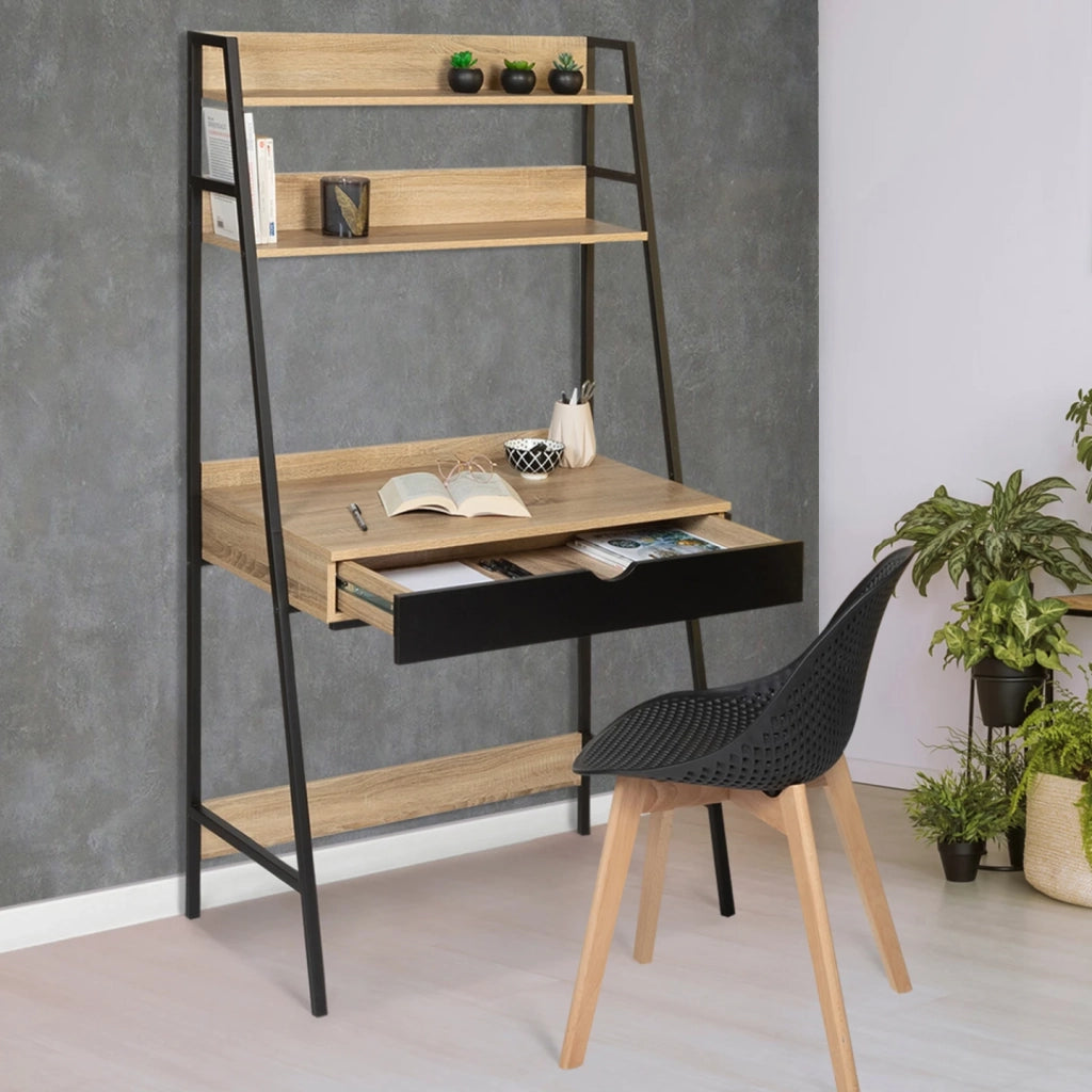 IDMarket - Scrivania a ripiani di design industriale BOSTON