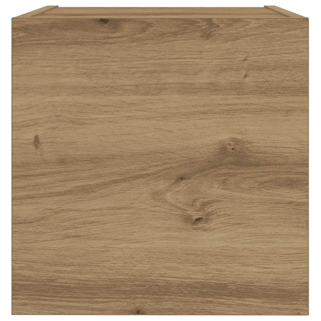 Mobili TV a Parete 6 pz Rovere Artigianale Legno Multistrato
