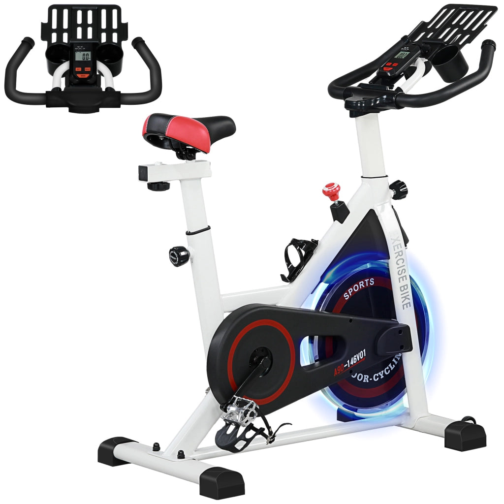 Bicicletta Ellittica ¨C Zephmum ¨C Bianco/Nero 103x53x100-114cm
