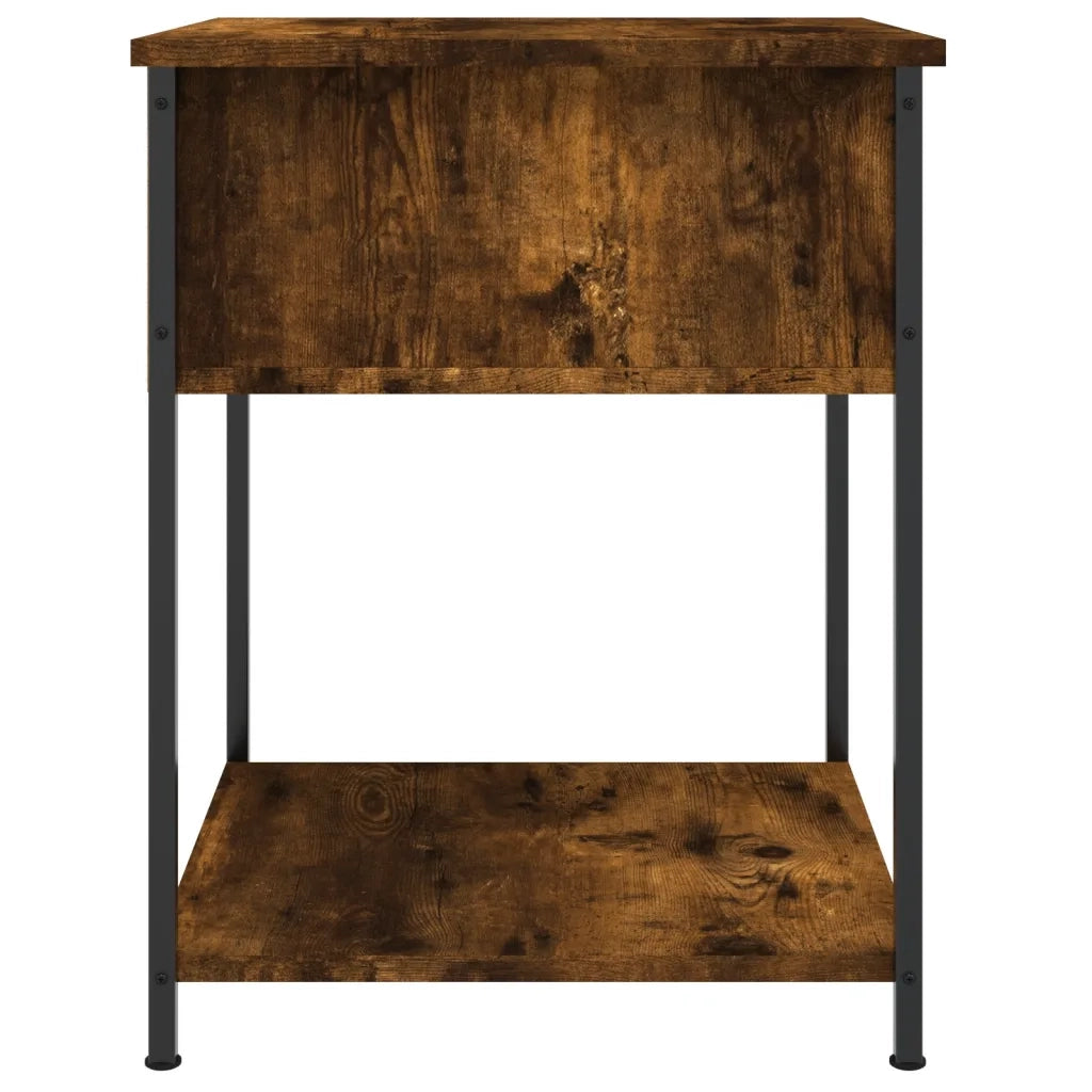 Comodini 2 pz Rovere Fumo 44x45x58 cm in Legno Multistrato 825848