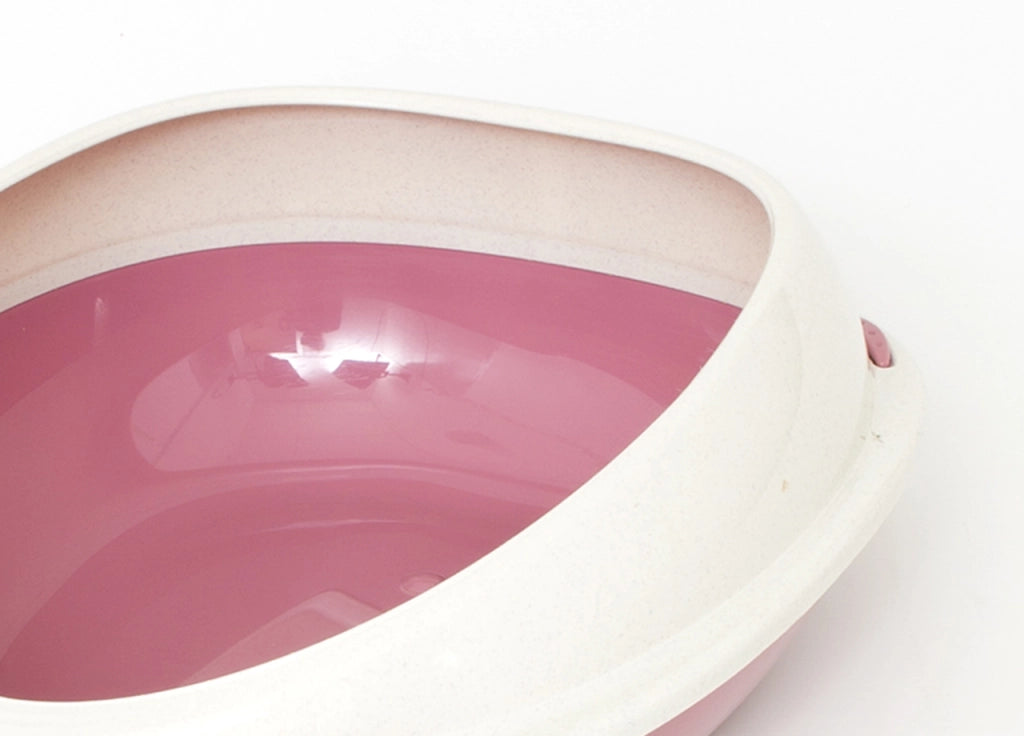Lettiera Toilette Per Gatti Ovale 57x40x19cm Modello 700089 Colore Rosa
