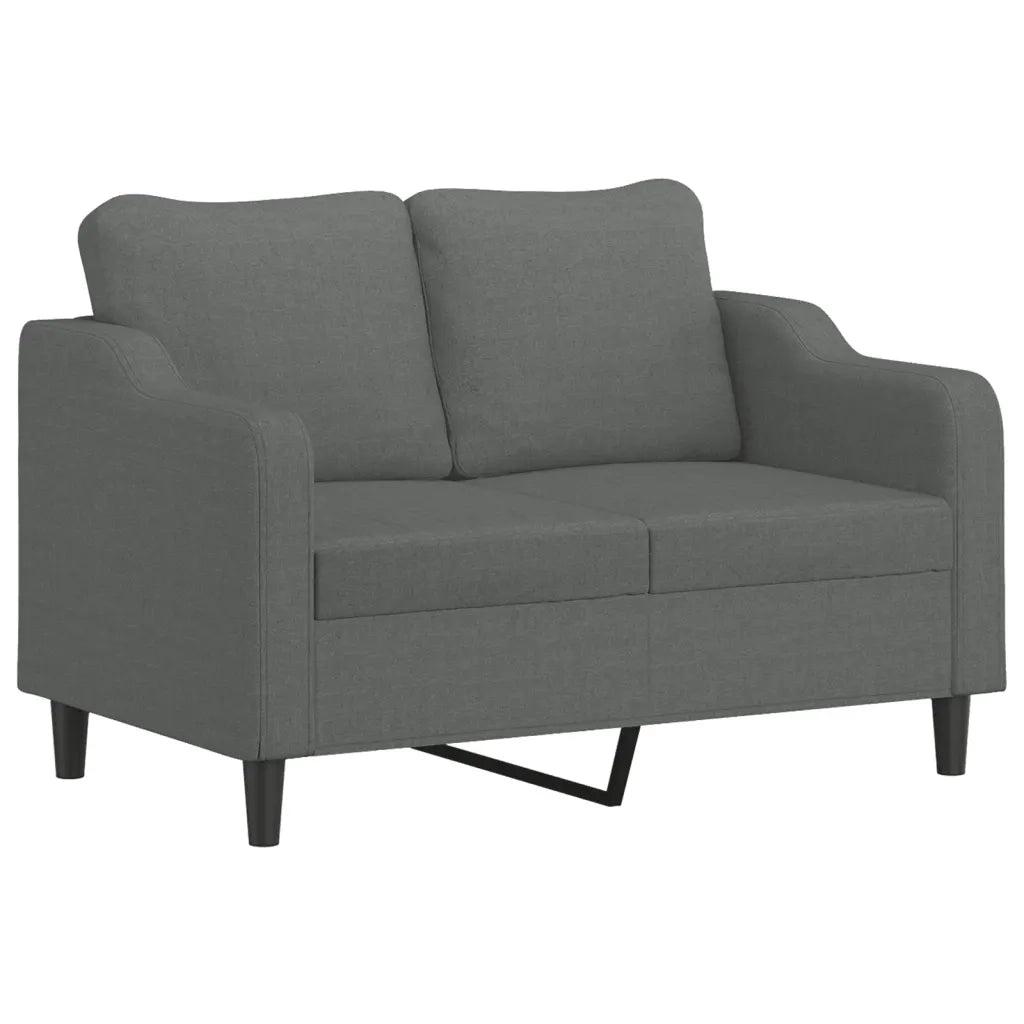 Divano a 2 Posti Grigio Scuro 120 cm in Tessutocod mxl 107232