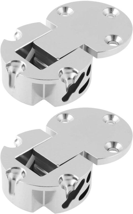 Scharniere 49,5x30mm - Zinklegering - Piattaforma di riparazione per scharniere - Resistente alla corrosione - Resistente all'usura - Adatto per scrivanie e cassetti di tastiera - Mobili di finitura