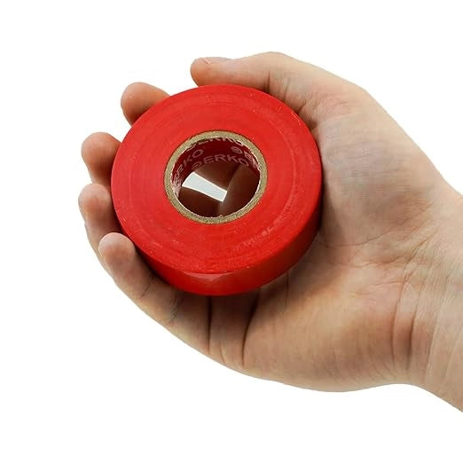 NASTRO ISOLANTE mm 15x10 mt - Rosso - 10 pezzi