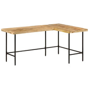 Scrivania 165x110x77 cm Legno Massello Mango Ferro