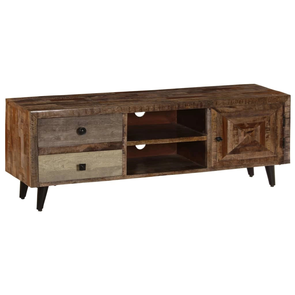Pratico mobile porta TV/credenza di design 118 cm legno massello di mango 2502286