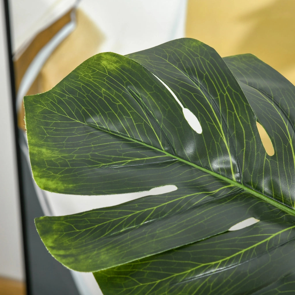 Pianta artificiale, pianta d'appartamento decorativa, 110 cm in vaso di plastica, facile da curare, per uso interno ed esterno.