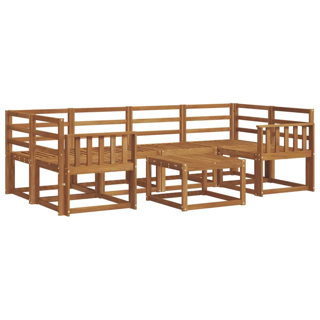 Set di divani da esterno 7 pcs Naturale