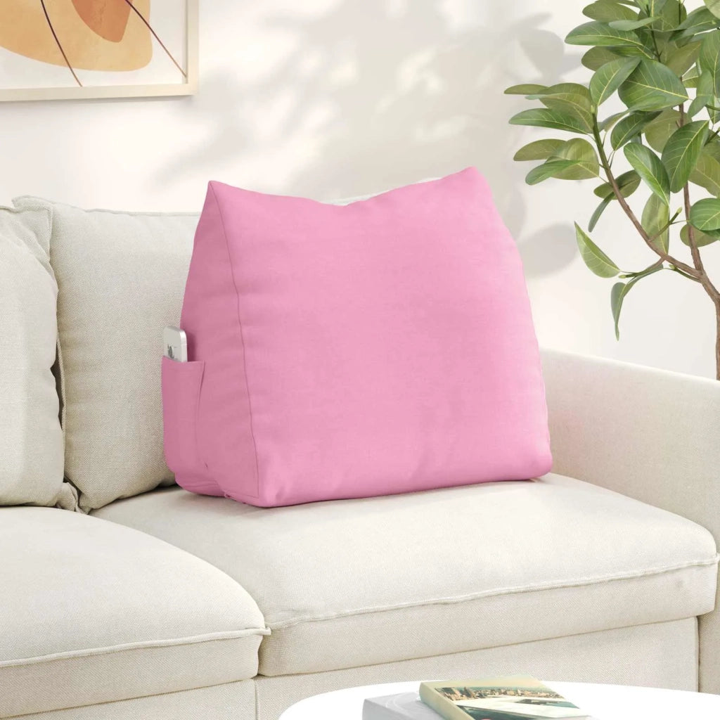 Cuscino per Schiena | Cuscino dorsale Rosa 60 x 20 x 50 cm Tessuto