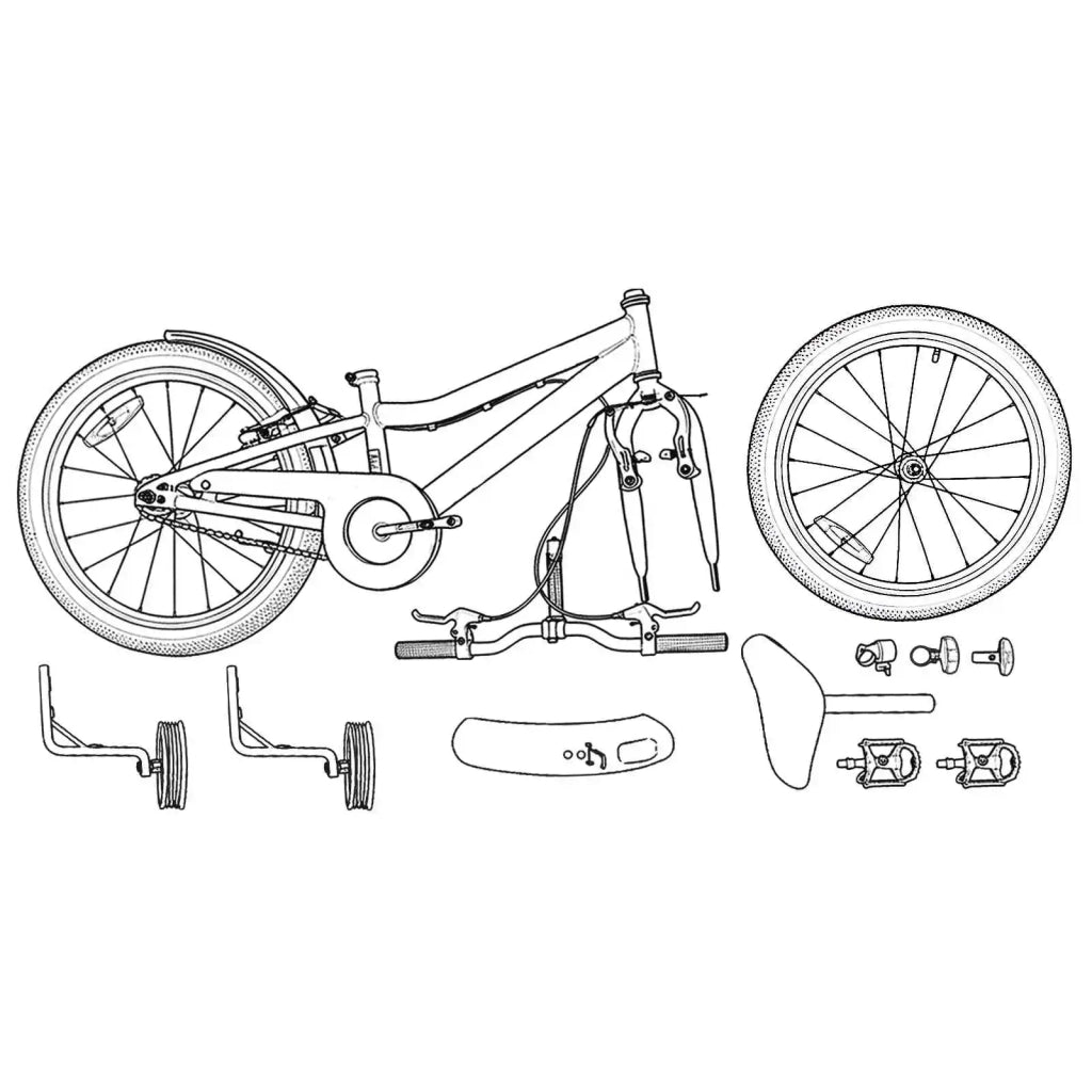 Bicicletta per Bambini 14 Pollici per bambini da 3 a 5 anni 42009194