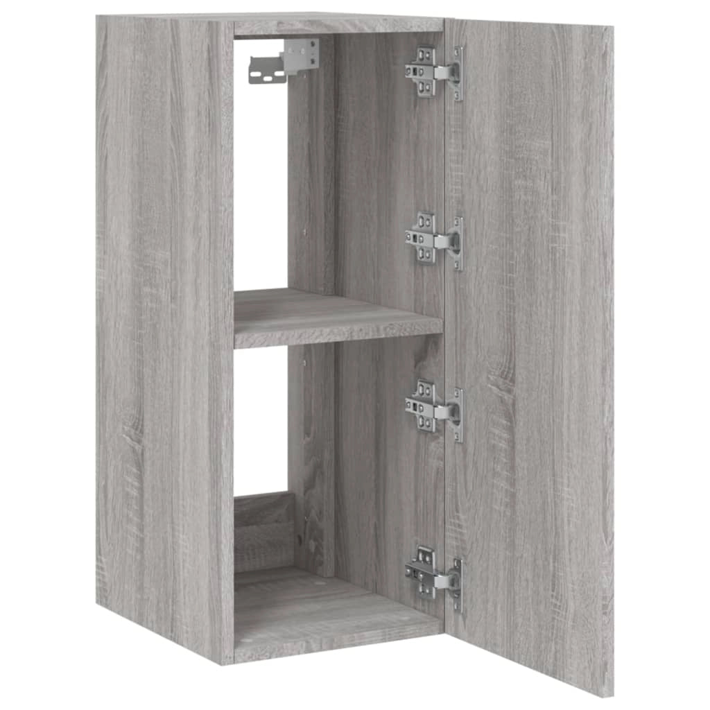 Mobile TV multimediale mensola TV credenza mobile TV sala da pranzo soggiorno camera da letto mobile a parete con luci LED Sonoma 30,5 x 35 x 70 cm grigio 02_0028045