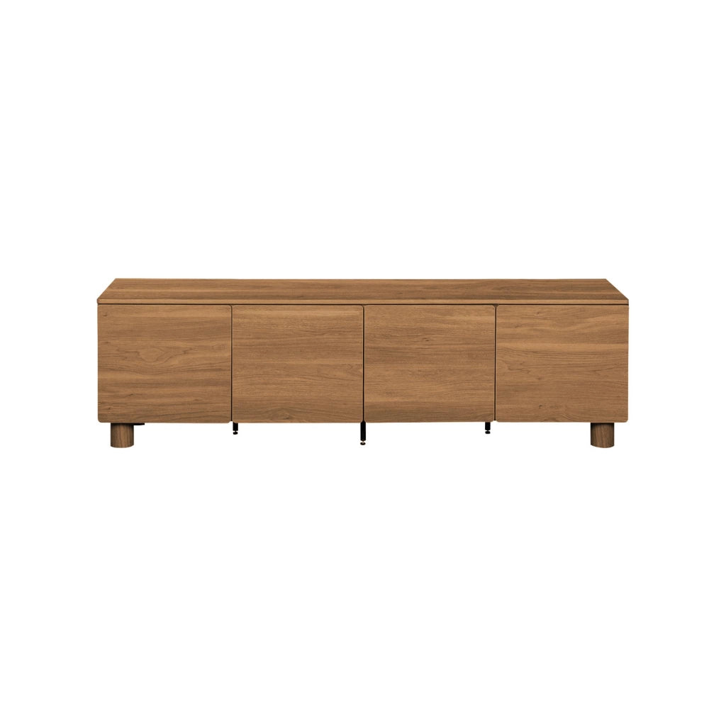 Mobile tv in legno 4 ante, 180cm, legno di nocciolo