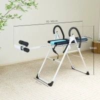 Panca a Inversione Gravitazionale Professionale Imbottita, Tavola di Inversione in Acciaio, 65x112-142x126cm