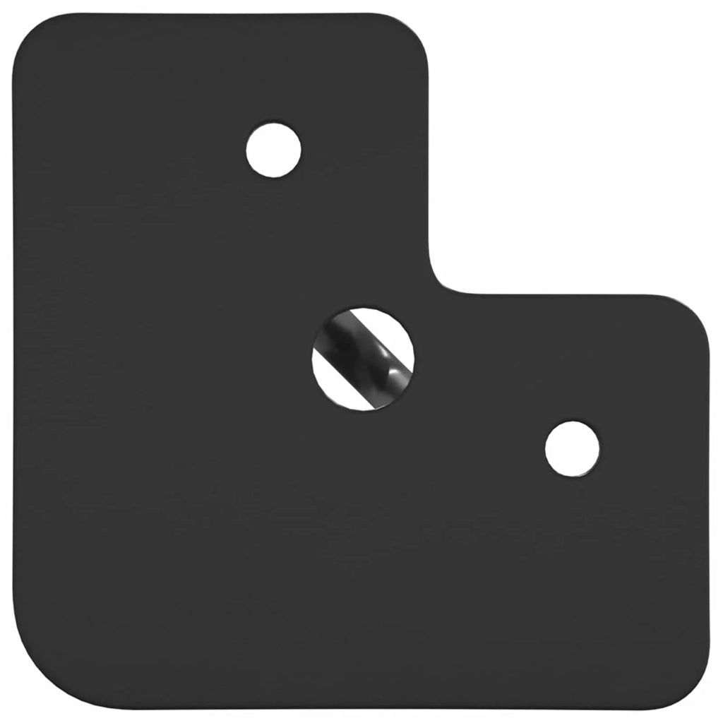 Piedino per mobili 2 pcs Nero 54,1 x 54,1 x 100 mm Ferro 864788