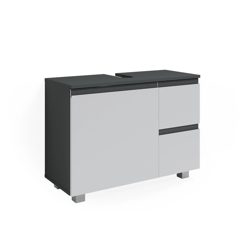 Vicco Mobile sottolavabo per bagno Antracite/bianco 80 x 60.8 cm