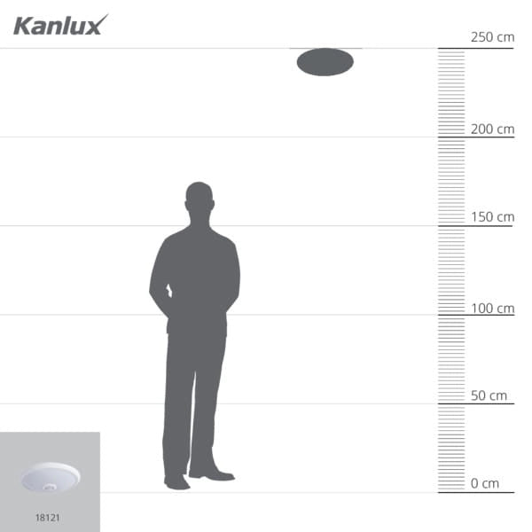 Plafoniera Kanlux Fogler 18121 LED 14W 4000K sensore