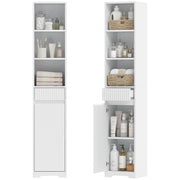 Mobile bagno alto ¨C Xylo ¨C bianco con anta, cassetto e ripiani regolabili