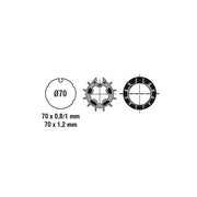 ADATTATORI PER TUBO AVVOLGITORE CON OGIVA TONDA 5PZ PER MOTORI Ø50 ASA 2204294
