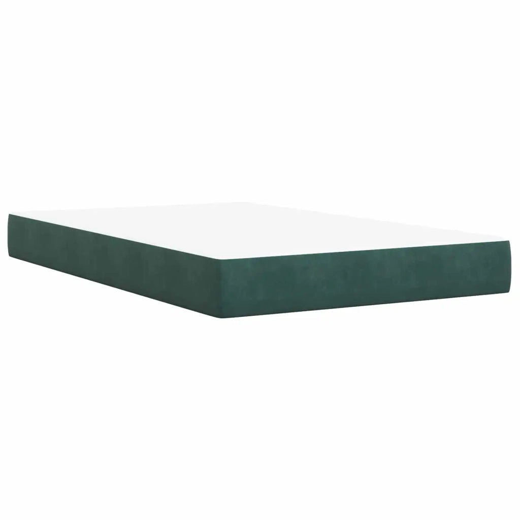 Letto con contenitore LED e materasso Verde Scuro 120 x 190 cm 3460119