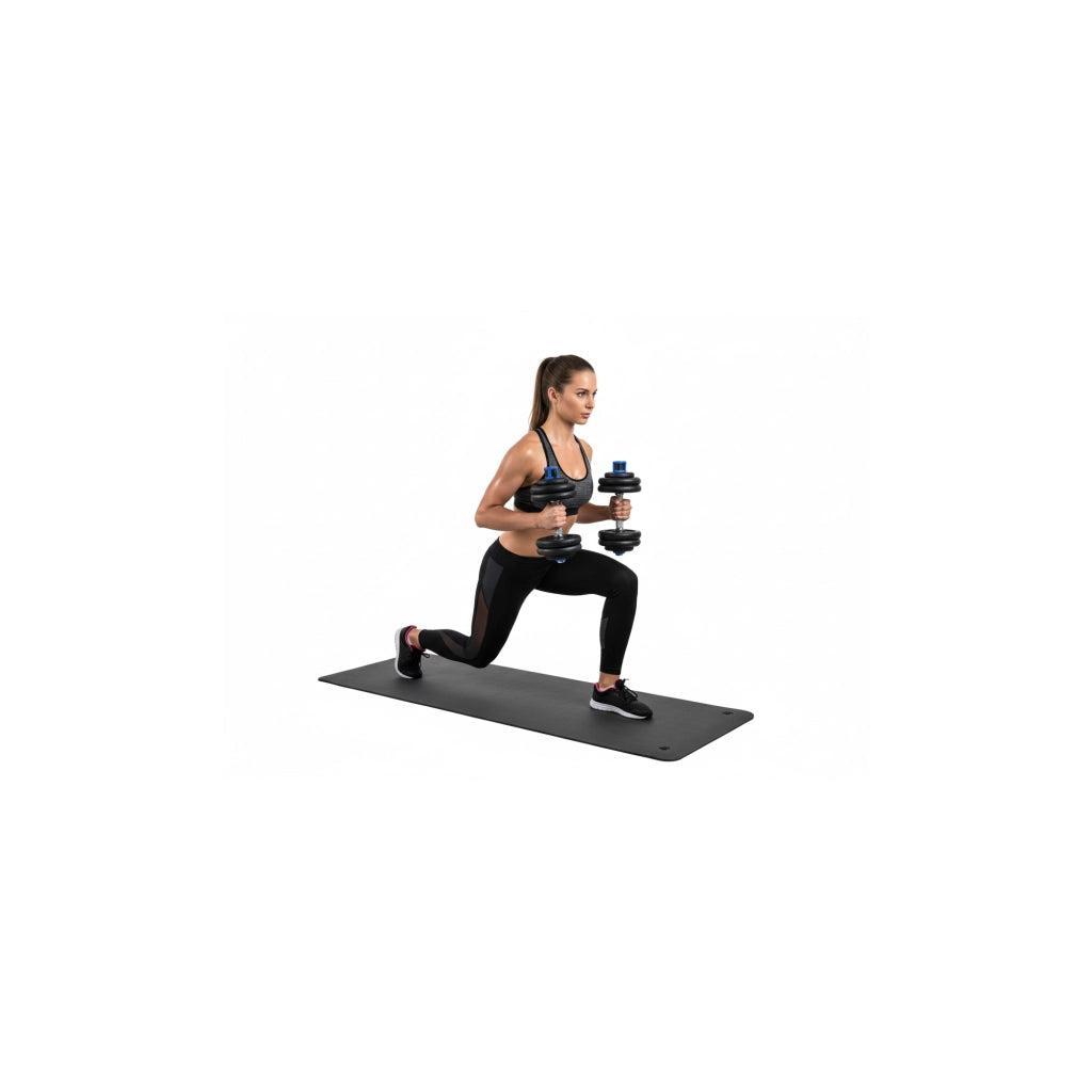 Set barre + manubri 50 KG - FITLIFE - Acciaio - Tutto incluso ( barre, dischi, tappi )
