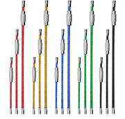 30 pezzi di clip per cavo metallico, 4" 6" 7.8" clip per cavo con anello 2mm con connettore in acciaio inossidabile per etichette di identificazione di bagaglio