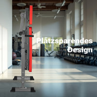 Panca per pesi pieghevole per max 230kg Panca fitness 2in1 inclinata e piana Porta bilanciere