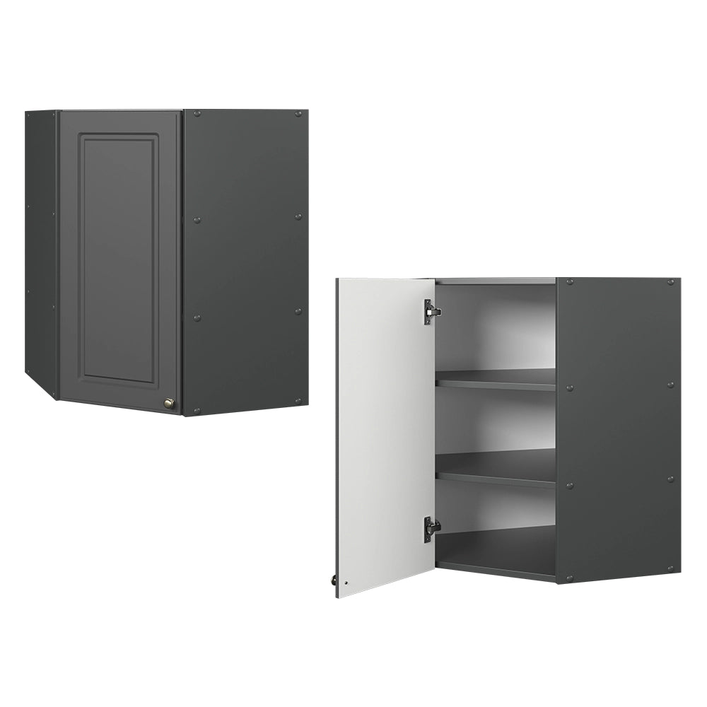 Vicco Mobile angolare da cucina Landhaus antrazit-oro 57 cm