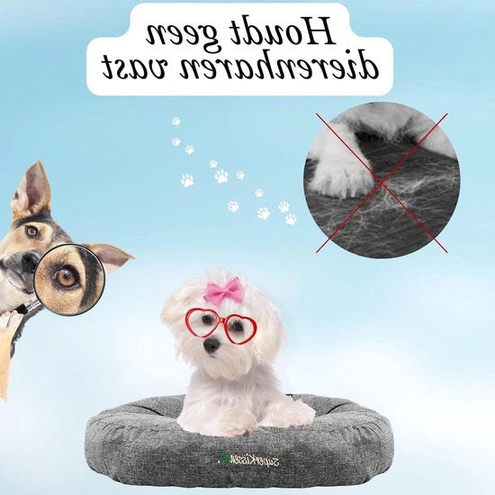 Letto per cani impermeabile - Cuscino per gatti resistente ai graffi - Cuscino per animali ipoallergenico e non scivolo - Grigio - 45cm x 12cm