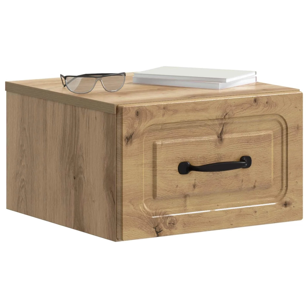 Mobiletto da notte a muro Rovere Artigianale 34,5 x 33 x 20 cm 899293