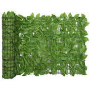 Schermo per balcone schermo per la privacy con foglie 600 x 75 cm verde 02_0010004