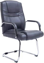 Sedia Attila in similpelle grigio