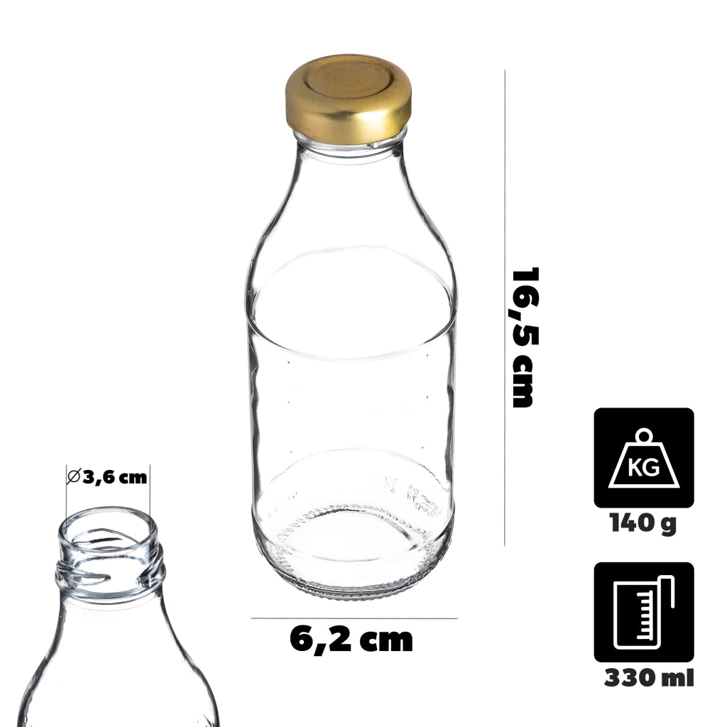 Bottiglia di vino KADAX 330ml Moonshine con tappo Liquore Kubuś Succo Bicchiere Succhi 1 pz