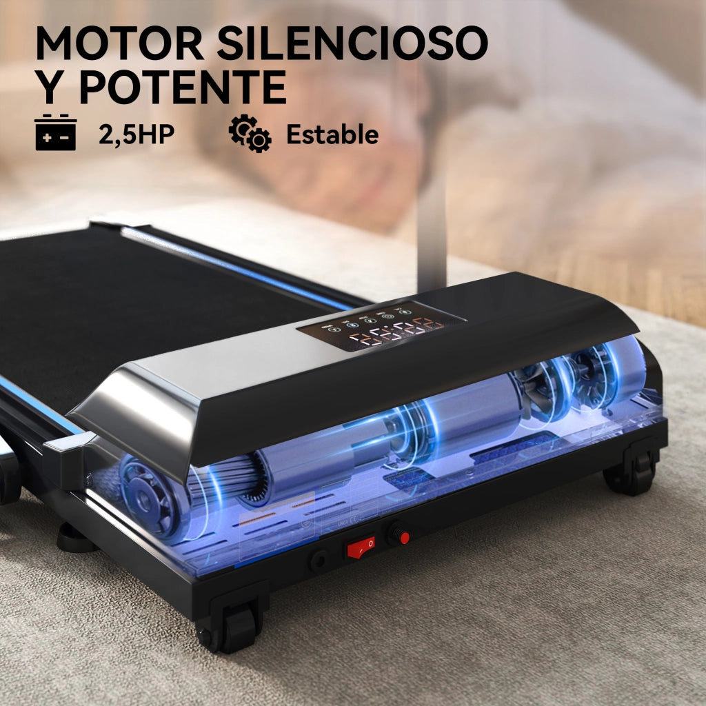 Tapis roulant pieghevole 2,5 HP ¨C zephmum ¨C Nero, velocit¨¤ regolabile 10 km/h, schermo LED, telecomando