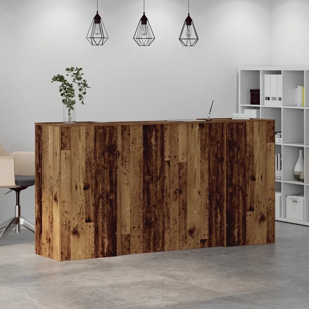 Banco Reception Legno Vecchio 200x50x103,5 cm Legno Multistrato 3324221