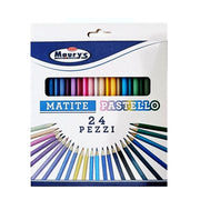 MATITE PASTELLO 24 PZ PER DISEGNARE O COLORARE IDEALI PER LA SCUOLA ADATTO PER OGNI ETÀ