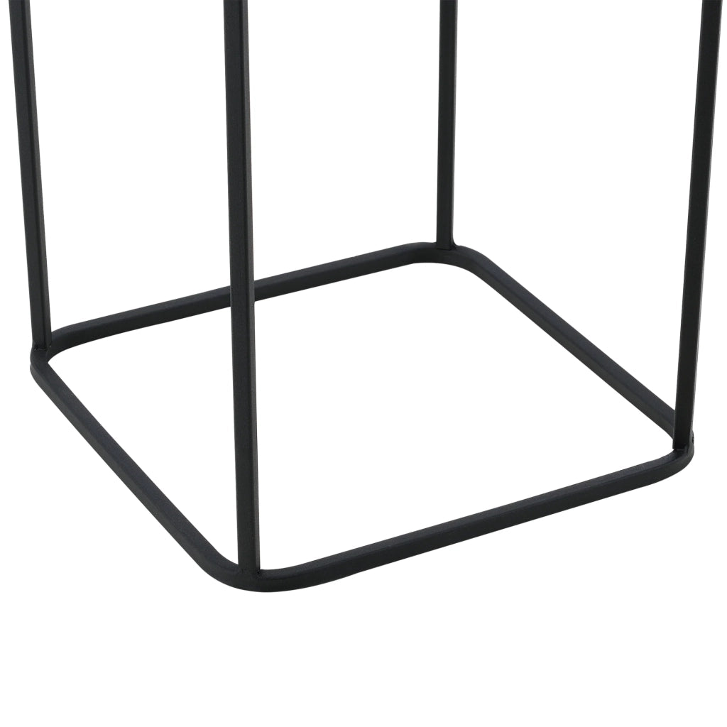 Set di 2 supporti per piante coprivaso vaso per fiori fioriera vaso metallo diverse misure nero e oro 03_0005770
