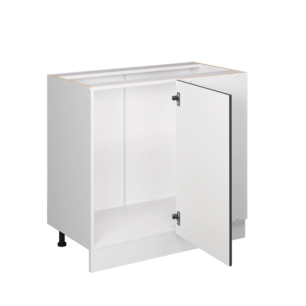 Mobile ad angolo cucina R-Line Bianco rustico/Bianco 86 cm senza piano di lavoro Vicco
