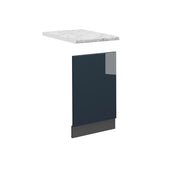 Vicco Fascia per lavastoviglie Blu scuro lucido 45 cm , PL Marmo