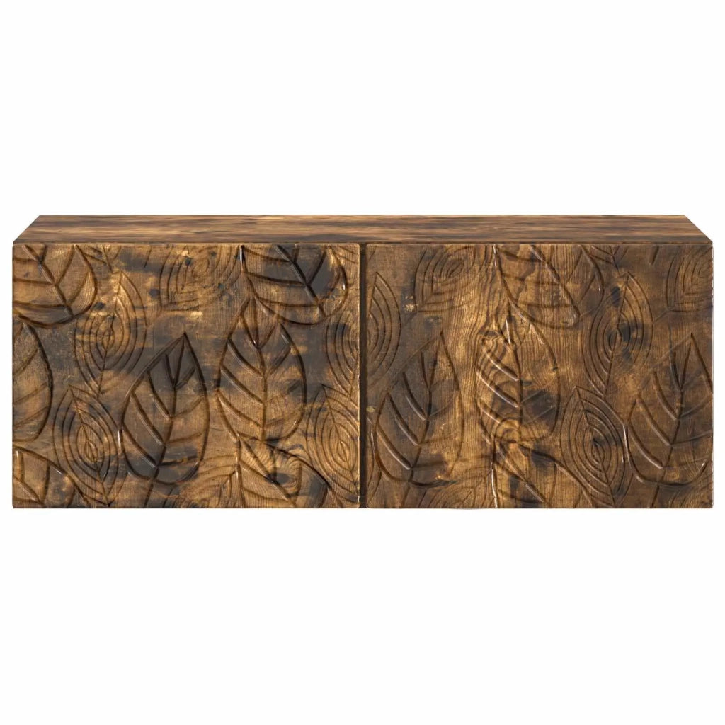 Mobile Porta TV da Muro 59,5 x 31 cm Rovere Fumo 898880