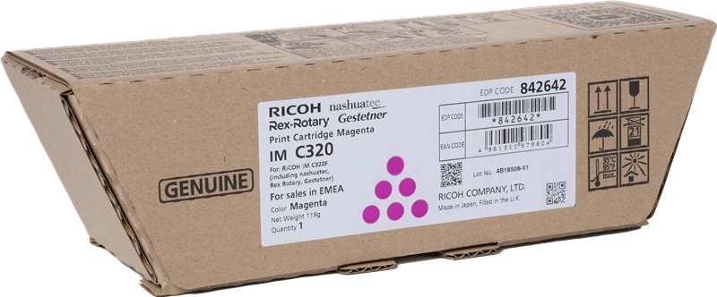 Ricoh 842642 cartuccia toner 1 pz Originale Magenta