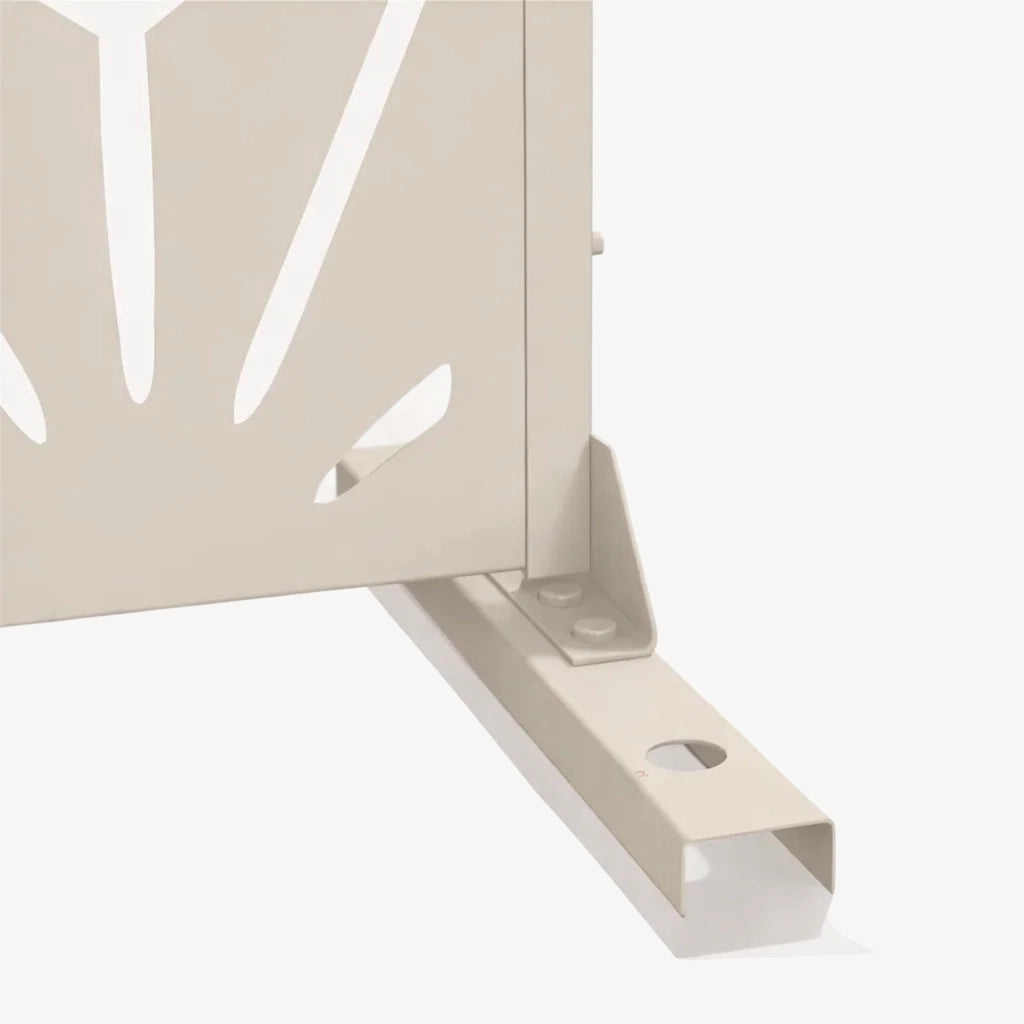 Pannello Divisorio Kilsturd in Acciaio Zincato con Motivo Decorativo 180x120 cm - Beige Aglio casa.pro