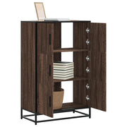 Credenza Rovere Marrone 68x35x106,5cm Legno Multistrato Metallo 849073